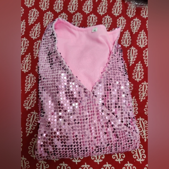 Women's Velvet V Neck Dress - Picture 5 of 8